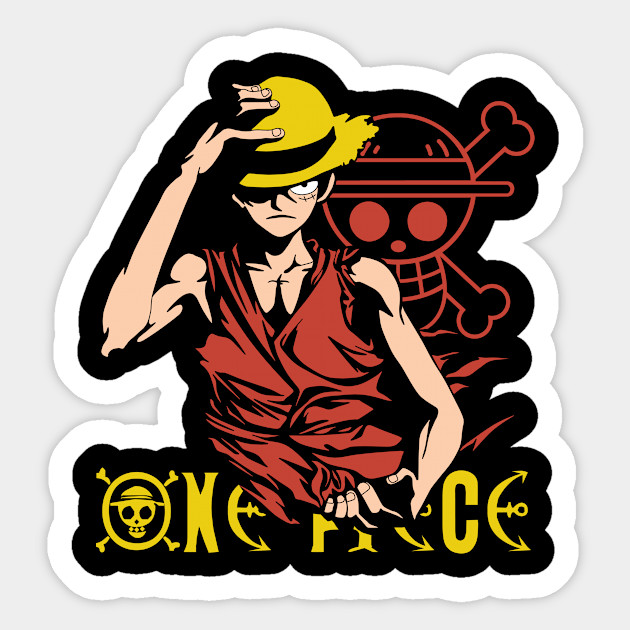  One  Piece  Monkey D Luffy Vector Anime Manga Sticker 